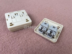 Caja de conexión de cable telefónico RJ11 CAT3 2P2C de 2 puertos rellena de gelatina