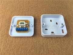 Caja de conexiones para cable telefónico con conector RJ11 de 1 puerto CAT3 6P6C del Reino Unido