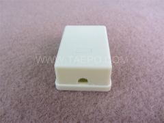 Caja de conexión de conector RJ12 para cable telefónico CAT3 6P4C de 1 puerto