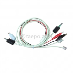 Cable de prueba de 2 polos con enchufe de prueba LSA de 4 polos Enchufe de prueba N de 4 polos a enchufe M con pinza de cocodrilo Enchufe modular 8P2C y enchufe modular 6P2C