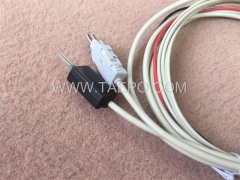 Cable de prueba de 2 polos con enchufe de prueba LSA de 4 polos Enchufe de prueba N de 4 polos a enchufe M con pinza de cocodrilo Enchufe modular 8P2C y enchufe modular 6P2C