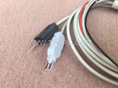 Cable de prueba de 2 polos con enchufe de prueba LSA de 4 polos Enchufe de prueba N de 4 polos a enchufe M con pinza de cocodrilo Enchufe modular 8P2C y enchufe modular 6P2C