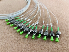 Pigtail de distribución de fibra óptica monomodo de 12 fibras FC APC