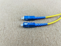 Cable de conexión de fibra óptica monomodo simplex SC UPC