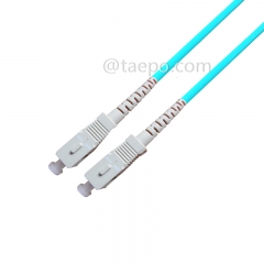 Cable de conexión de fibra óptica multimodo OM3 simplex SC UPC de 3 mm, 50/125 um