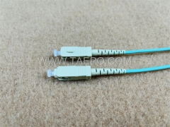 Cable de conexión de fibra óptica multimodo OM3 simplex SC UPC de 3 mm, 50/125 um