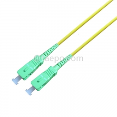 Cable de conexión de fibra óptica monomodo 9/125 um OS1 simplex SC APC de 3 mm