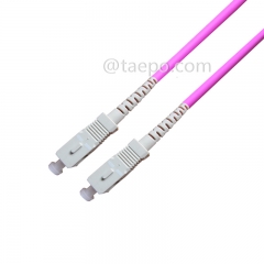 Cable de conexión de fibra óptica multimodo 50/125 um OM4 simplex SC UPC de 3 mm