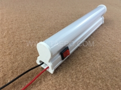 Lámpara de tubo LED T5 con base de plástico de 7 W, 20-80 V CC, con interruptor