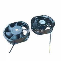 Ventilador axial de CC con cojinetes de bolas, 48 ​​V y 4 cables