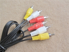 Cable RCA con conector macho 3 RCA a conector macho 3 RCA