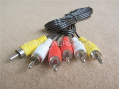 Cable RCA con conector macho 3 RCA a conector macho 3 RCA