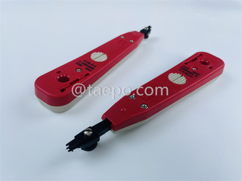 Herramienta de inserción para bloque de desconexión MDF 71 #TP-1401-100, rojo y gris, con pieza de plástico
