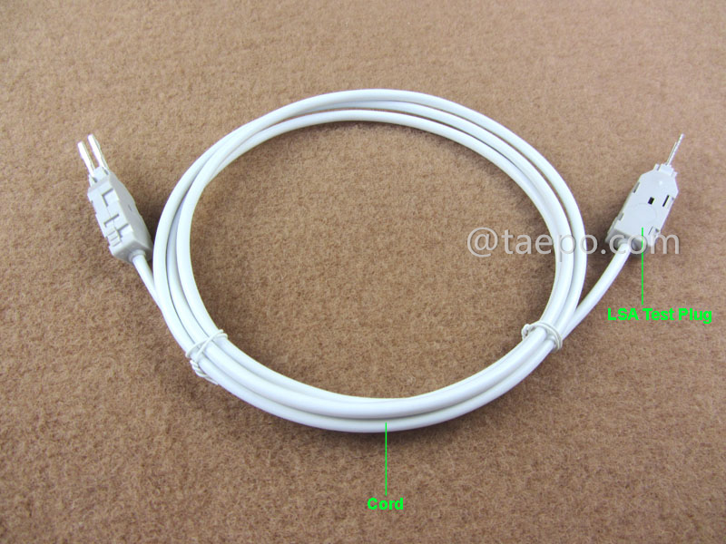 Ilustración del cordón de conexión de 4 polos, conector de prueba LSA a conector de prueba LSA, 1,5 m