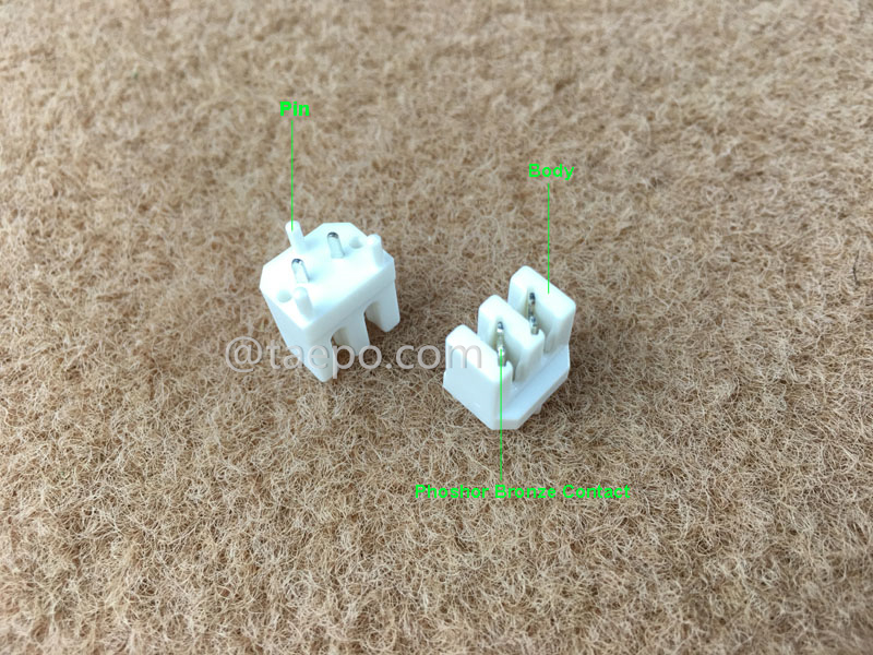 Ilustración del módulo de conexión PCB de 2 pines