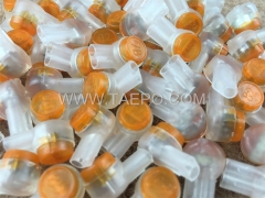 Conector UY2 de empalme, 2 hilos, conductor de 0,4-0,9 mm, aislamiento máximo de 2,08 mm, dos pines, relleno de gel