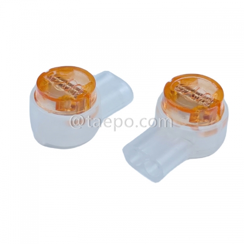 Conector UY2 de empalme, 2 hilos, conductor de 0,4-0,9 mm, aislamiento máximo de 2,08 mm, dos pines, relleno de gel