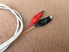 Cable de conexión BRCP de 2 polos, enchufe de prueba a pinza de cocodrilo, 1,5 m