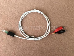 Cable de conexión BRCP de 2 polos, enchufe de prueba a pinza de cocodrilo, 1,5 m