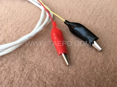 Cable de conexión BRCP de 2 polos, enchufe de prueba a pinza de cocodrilo, 1,5 m