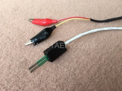 Cable de conexión BRCP de 2 polos, enchufe de prueba a pinza de cocodrilo, 1,5 m