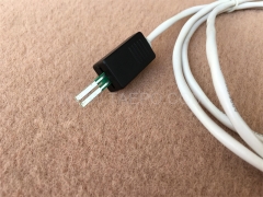 Cable de conexión NT de 2 polos, enchufe de prueba a pinza de cocodrilo, 1,5 m