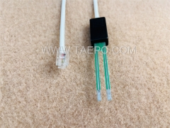 Cable de prueba SM de 2 polos, con enchufe de prueba a conector modular 6P2C para bloque de desconexión MDF 71 #TP-1401-100, 1,5 m