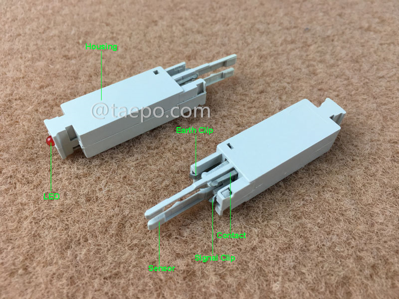 Imágenes ilustrativas para protector de 1 par MDF para módulo STG, contra protección contra sobretensión y sobrecorriente