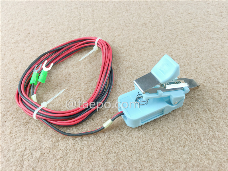 Cable de prueba de 2 polos para módulo de empalme, con enchufe de prueba a terminal de tornillo