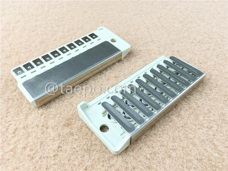 Revista de protección contra sobretensiones de 5 pares para el bloque de desconexión MDF 71 #TP-1401-100, con supresor GDT de 2 polos