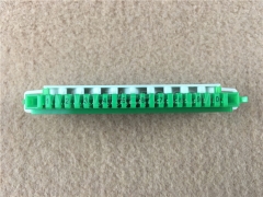 Módulo de conexión de perfil supercompacto de 10 pares con guía de cables
