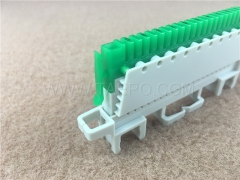 Módulo de conexión de perfil supercompacto de 10 pares con guía de cables