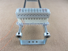 Revista de protección contra sobretensiones de 10 pares y 3 polos para módulo LSA de alta banda #TP-1205-10P, sin supresor GDT