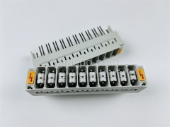 Revista de protección contra sobretensiones de 3 polos y 10 pares para módulo LSA de alta banda #TP-1205-10P, con supresor GDT