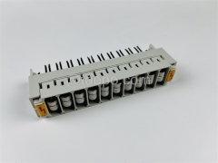 Revista de protección contra sobretensiones de 3 polos y 10 pares para módulo LSA de alta banda #TP-1205-10P, con supresor GDT