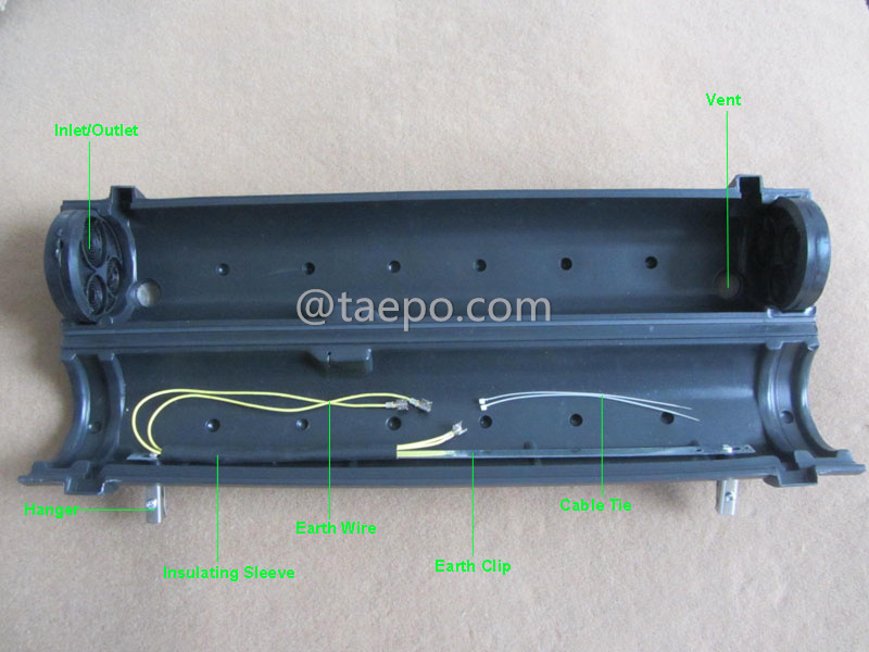 Imágenes ilustrativas para cierre aéreo de cobre de 600 pares