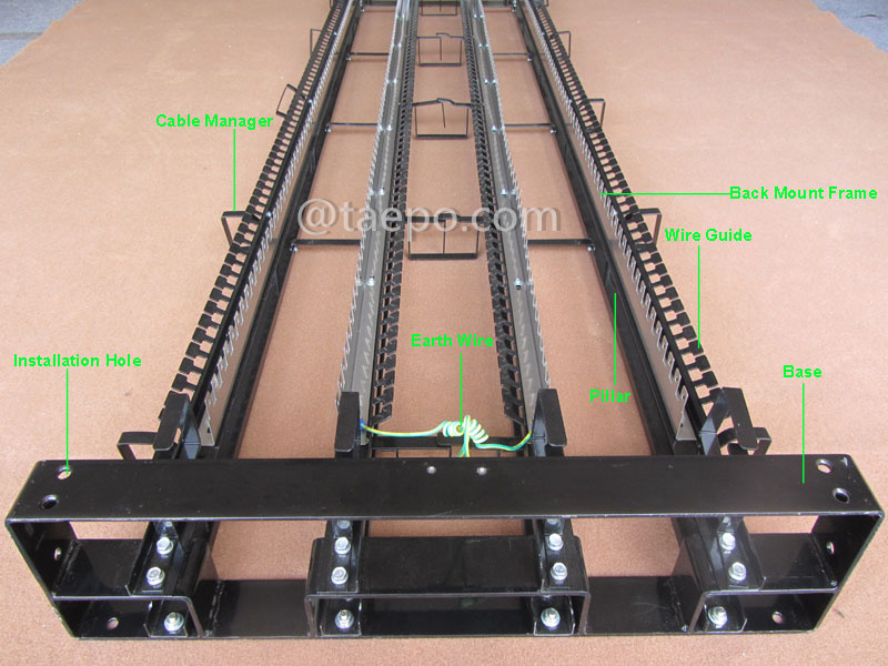 Imágenes ilustrativas para armario de distribución intermedia (IDF) interior para 1400 pares, para módulo LSA
