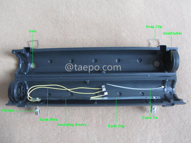 Imágenes ilustrativas para cierre aéreo de cobre de 400 pares