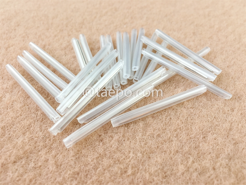 Mangas termorretráctiles para fibra en haz, longitud de 45 mm, varilla de acero de 1,2 mm