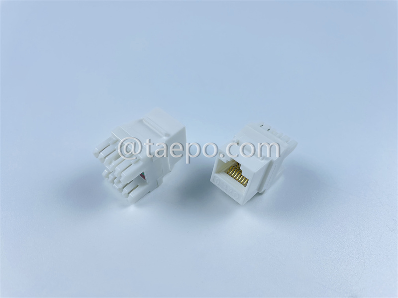 Jack Keystone, CAT6, UTP, 8P8C, 180 grados, estilo AP