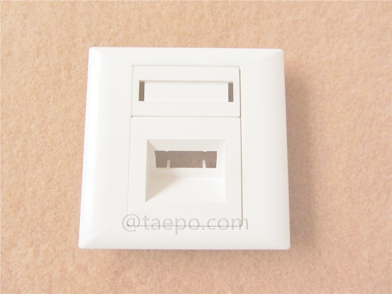 Placa frontal de fibra óptica, duplex, SC, 86x86mm