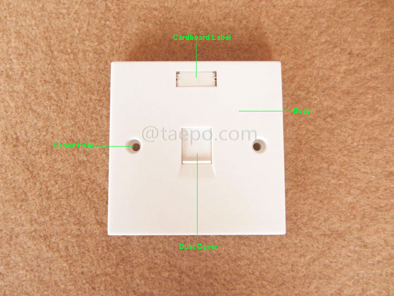 Imágenes ilustrativas para placa de pared de 1 puerto, 86x86mm, estilo UK