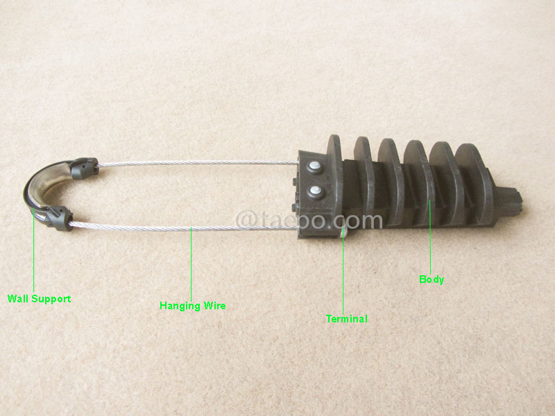 Imágenes de ilustración para abrazadera de anclaje, diámetro de cable 5-9 mm, protección UV