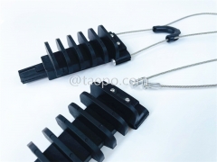 Анкерный зажим, диаметр кабеля 4.5-9 мм, L260 мм, сталь с никелированным покрытием, 4 кН