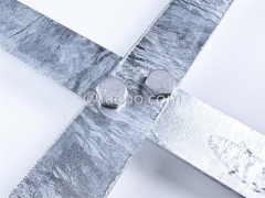 Soporte de bucle para cables para postes, 760x38x4mm