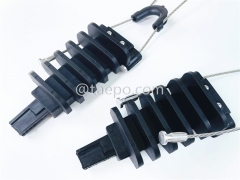 Анкерный зажим, диаметр кабеля 4.5-9 мм, L260 мм, сталь с никелированным покрытием, 4 кН