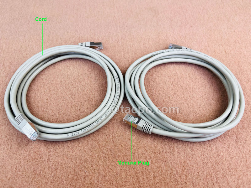Imágenes de ilustración para cable de parcheo LAN, CAT6A, S/FTP, RJ45-RJ45, 1m