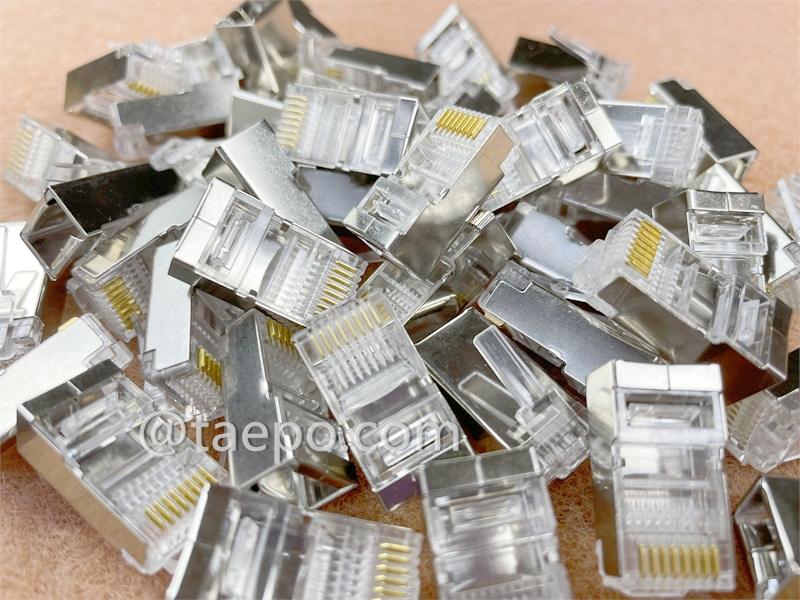 Modular plug, CAT5E, RJ45, 8P8C, STP