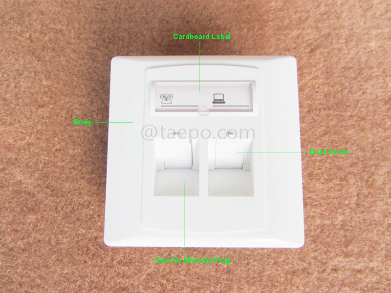Imágenes de ilustración para placa de pared de 2 puertos, 86x86 mm, estilo alemán