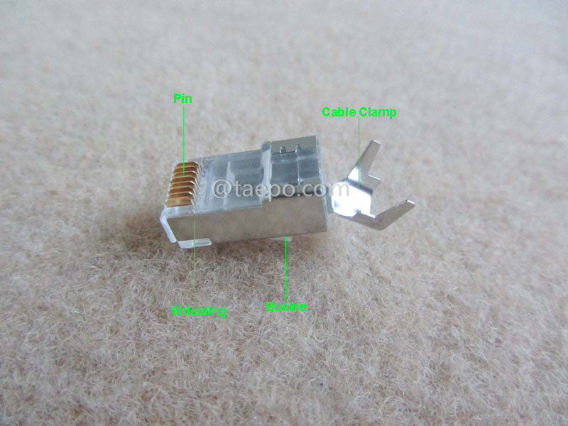Imágenes ilustrativas para Enchufe modular, CAT7, RJ45, 8P8C, STP